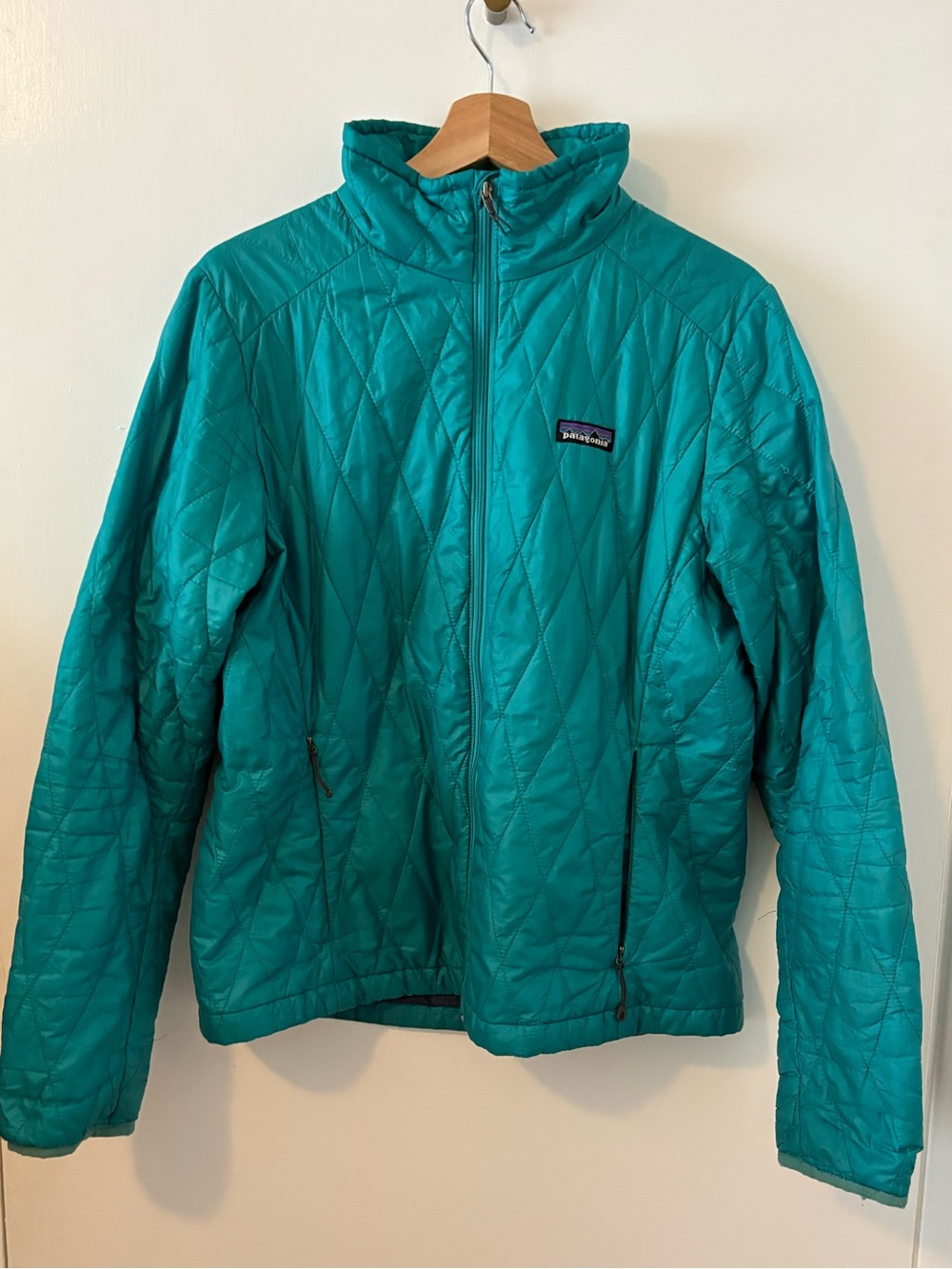 Patagonia Teal Quilted Jacket Lightweight